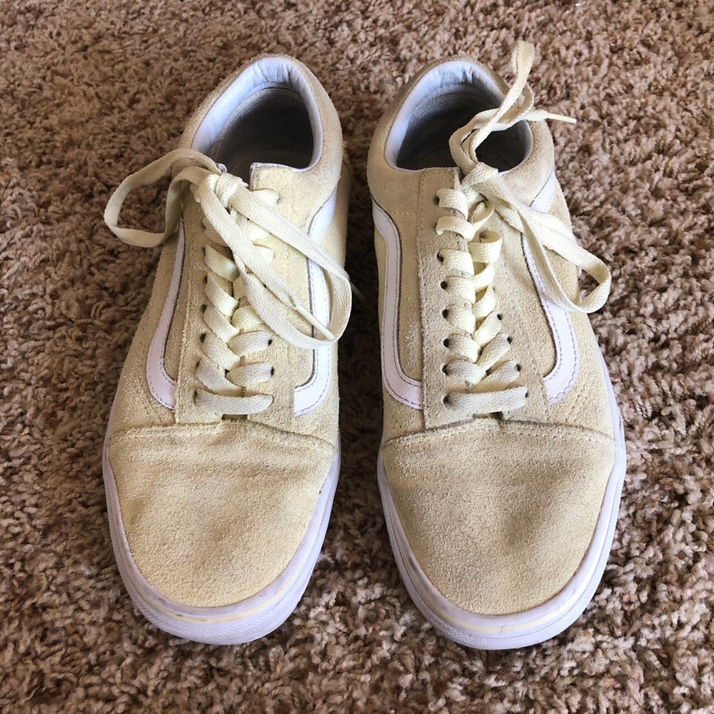 old school yellow suede Vans- gently used